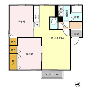 グリーンパーク泉 A【101号室】の間取り