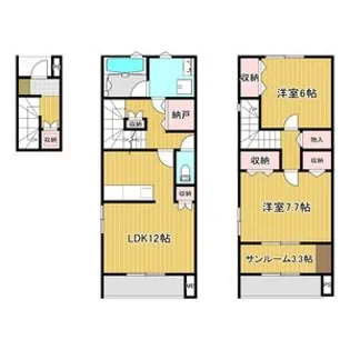 APT サン・シルフⅠ【2階】の間取り