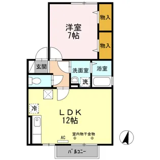グランシャリオ港北【1階】の間取り