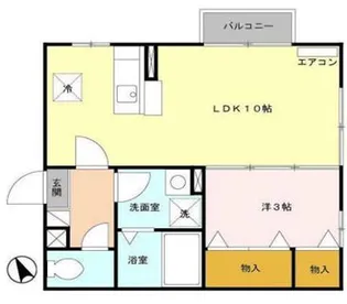 アービル千秋【1階】の間取り