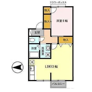 メモリー三千刈 A【2階】の間取り