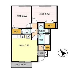 グランモア飯島【1階】の間取り