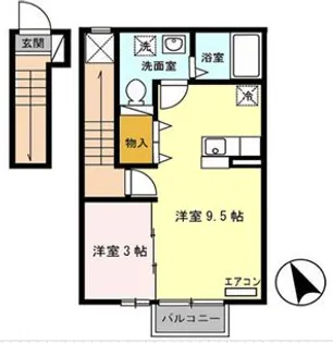 グランモア千秋【2階】の間取り