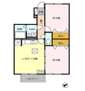ローズコート K【1階】の間取り