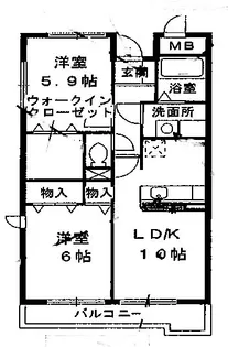 グラン・クレディ【1階】の間取り