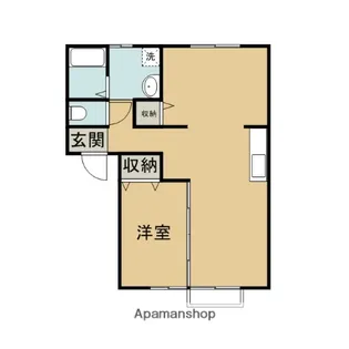 1LDKの間取り画像