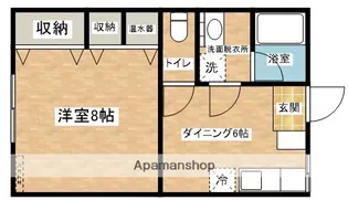 ドリームハウスⅡ【2-I号室】の間取り