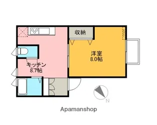 プラチナステージ【105号室】の間取り