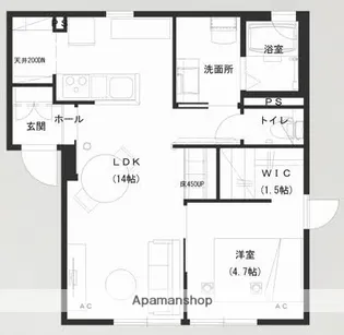 エミネンスB【1階】の間取り