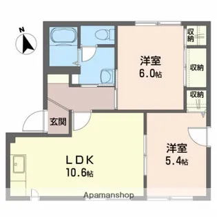 ヴァンセンヌ広面【1階】の間取り