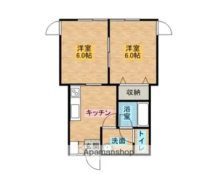 メゾン・ド・ポミエ【202号室】の間取り