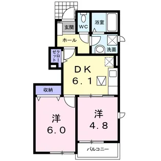 フェアリーⅠ【1階】の間取り