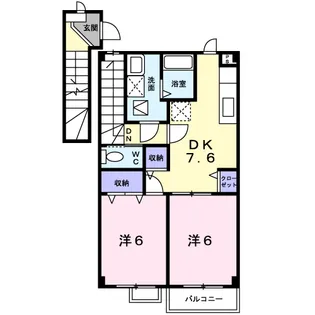 グランベル C【2階】の間取り
