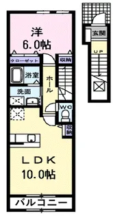 スプリング グレイス【2階】の間取り
