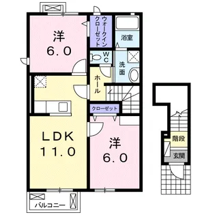 トートワーズ【2階】の間取り