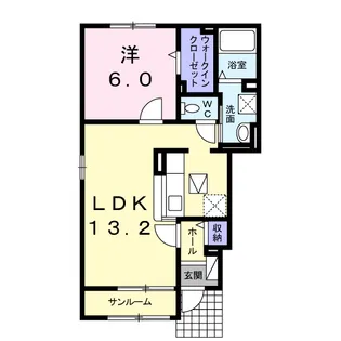 サン・クラール【1階】の間取り