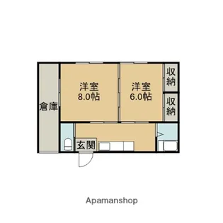 リンベル上ノ山【1号室】の間取り