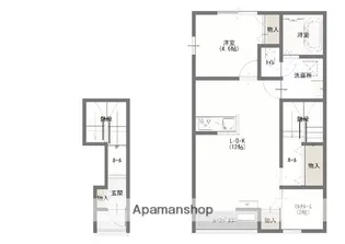 ゼフィール シエル【201号室】の間取り