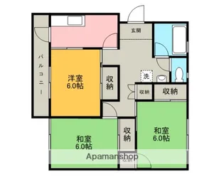 本荘コーポ【306号室】の間取り