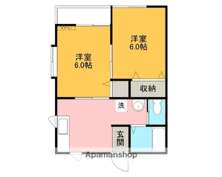 カフェラテ【203号室】の間取り