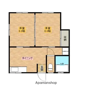 コーポ安藤【1階】の間取り