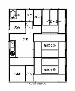 秋田県横手市南町【一戸建】の間取り