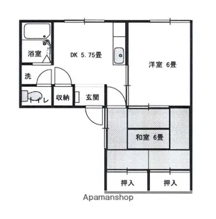 サンシャイン池田【203号室】の間取り