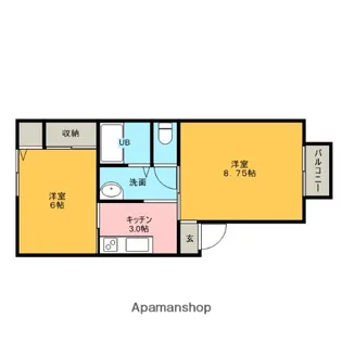 メゾンモントクレア【103号室】の間取り