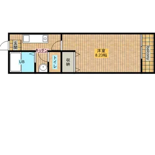 フェアステージかもしか【216号室】の間取り