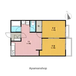 シャンメイトⅠ【1階】の間取り