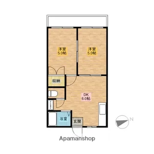 ニライカナイ【205号室】の間取り