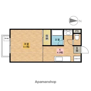 シャインハイツ【102号室】の間取り