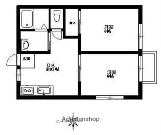 バンジャハウス【203号室】の間取り