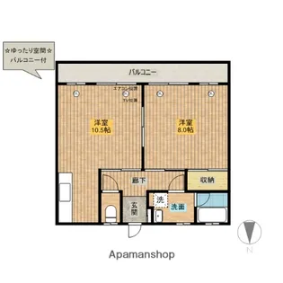 ロイヤルマンション【302号室】の間取り