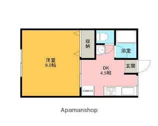 コーポ・ララA【103号室】の間取り