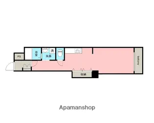 マンションパレロワイヤル【205号室】の間取り