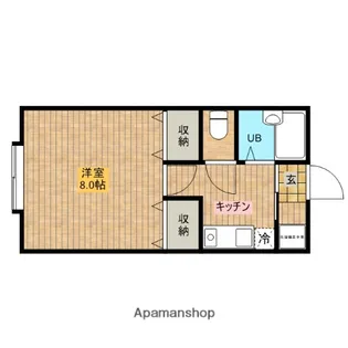 ピュアハウスHIRO【101号室】の間取り