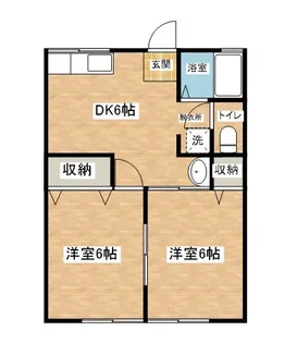 シティハイムクレスタA【201号室】の間取り