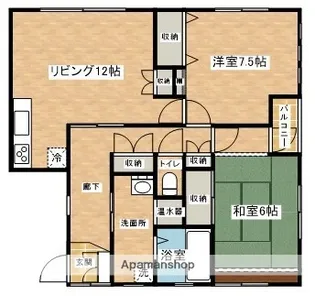 ハイム花音【1階】の間取り