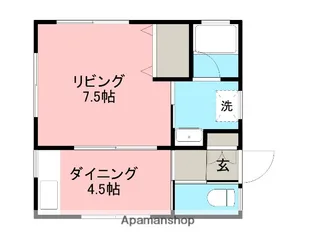 サンライフ光沼【2D号室】の間取り