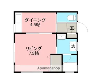 サンライフ光沼【2A号室】の間取り