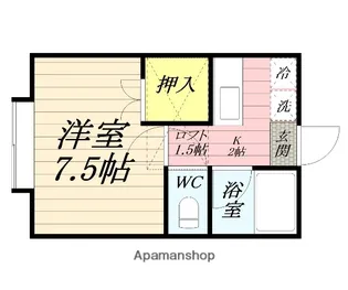 サンパレス大町【208号室】の間取り