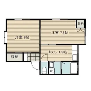 サンシティ華菜A【6号室】の間取り