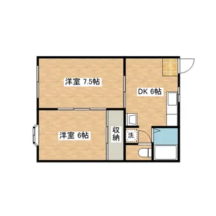 グリーンヴィレッジ【201号室】の間取り