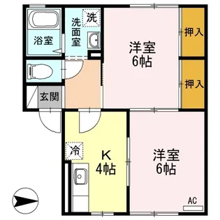 セジュールAJ【1階】の間取り
