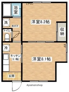 小林ハイツ【2階】の間取り