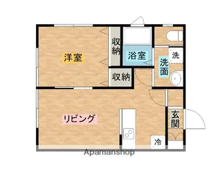 サンヴィレッジ山王【1階】の間取り