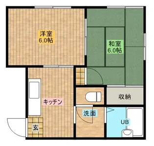 サンクレア【202号室】の間取り