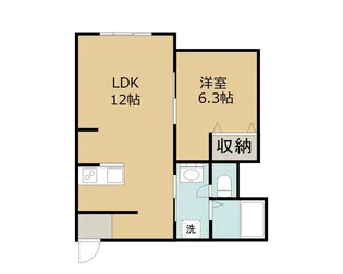 ピアシティ山王【108号室】の間取り