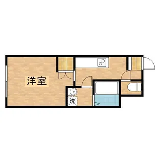 ピアシティ山王【106号室】の間取り